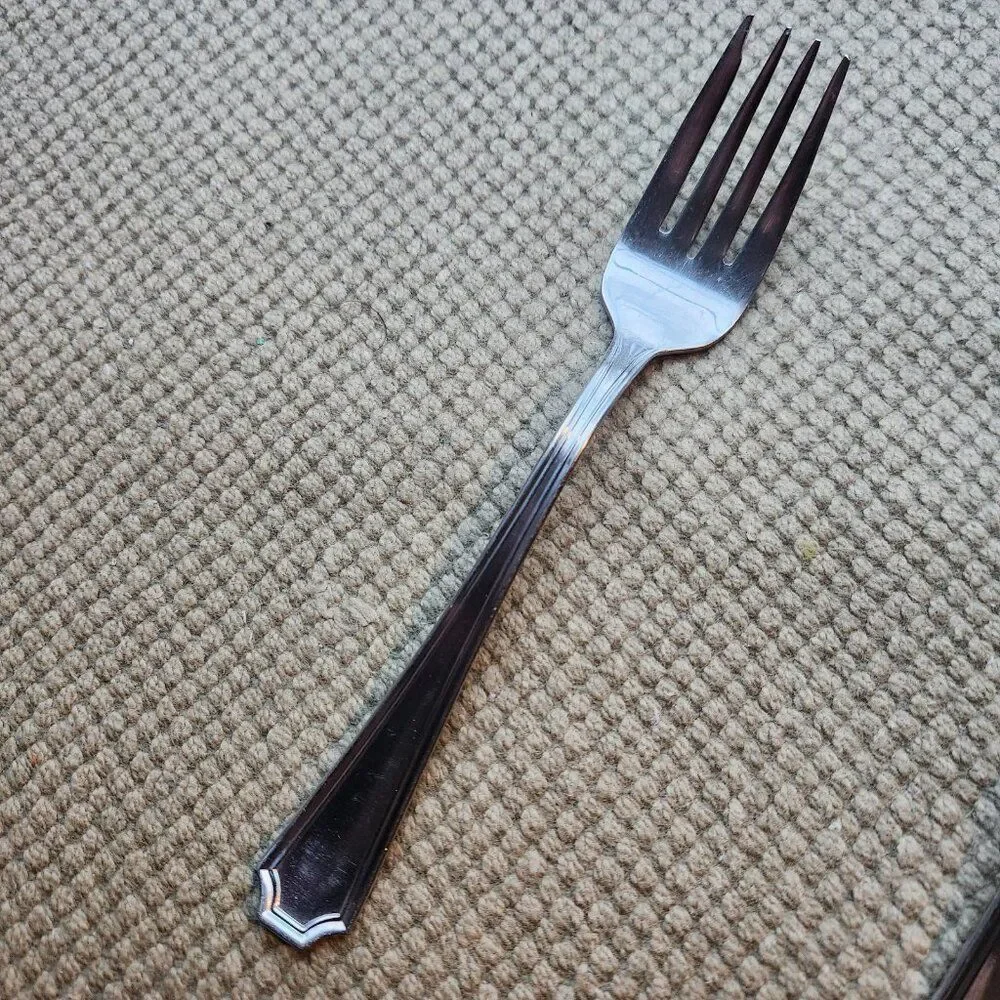 Towle ANNANDALE Set of 4 Salad Forks Satin Stainless Flatware 18-10 Germany 7